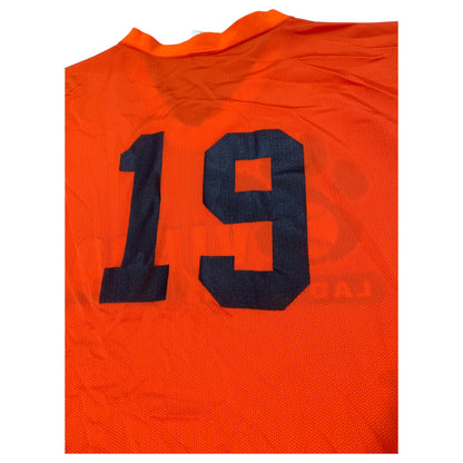 Camisetas Desportivas Oviedo Lady Lions Baseball Jersey Laranja  – Tecido Respirável, Tamanho XL