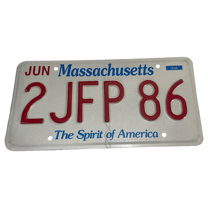 Matrícula Massachusetts, The Spirit of America, junio, original EE. UU. - Buen estado