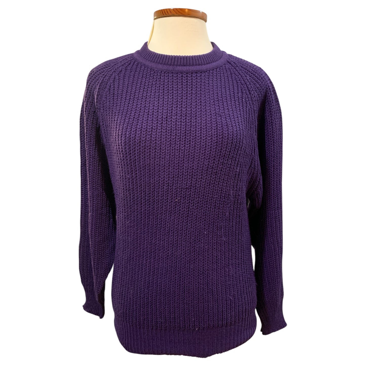 Suéter Vintage de Crochê Roxo Violeta Unissex – Tamanho M até L / XL