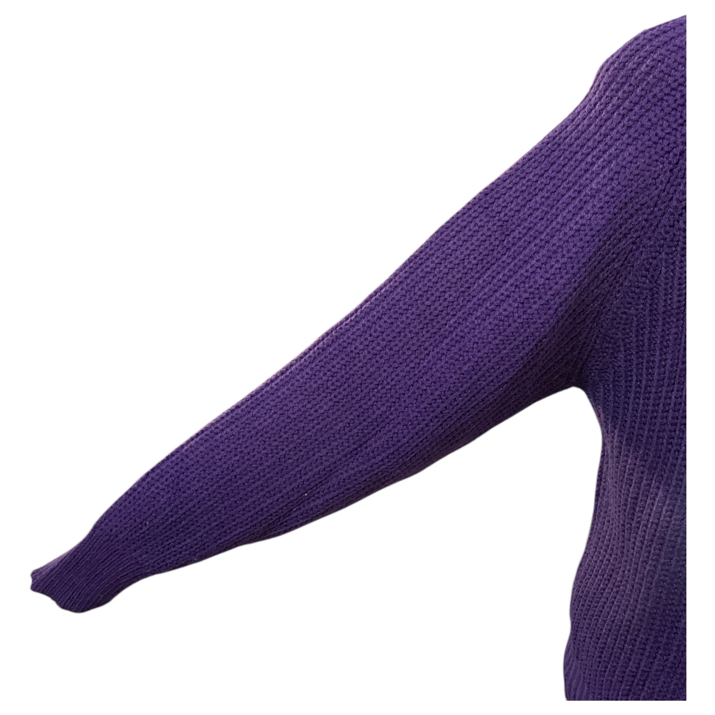 Suéter Vintage de Crochê Roxo Violeta Unissex – Tamanho M até L / XL