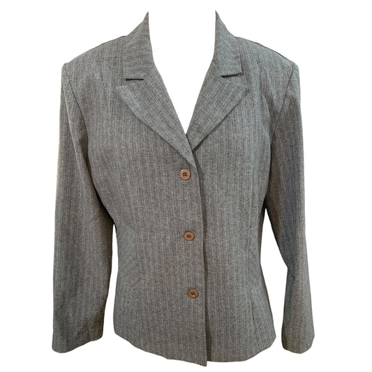 Blazer Feminino Vintage Cinza Sag Harbor Dress Tamanho 12