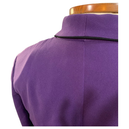 Blazer Vintage Mujer Morado Studio 1 80s/90s con Hombreras