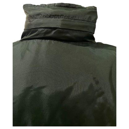 Veste imperméable à col roulé Saillev XL pour homme, vert mousse – Capuche intégrée