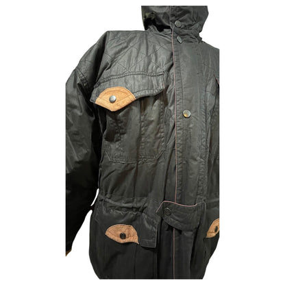 Veste matelassée imperméable vintage Jackie Vital Bad Boyz – XL, capuche intégrée