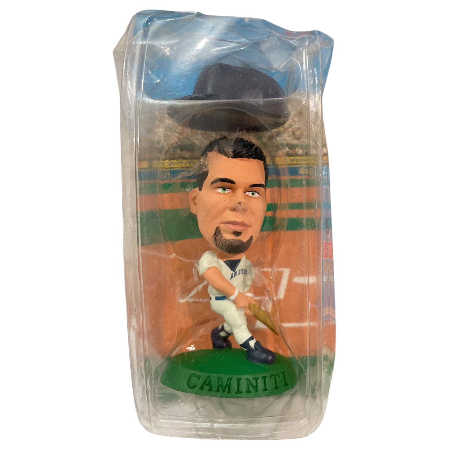 Figurine articulée MLB 1998 des Padres de San Diego de Ken Caminiti - Scellée, avec emballage d'origine et catalogue Headliners