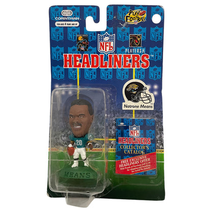 Figurine d'action Natrone Means Jacksonville Jaguars 1996 Headliners - Scellée dans son emballage d'origine