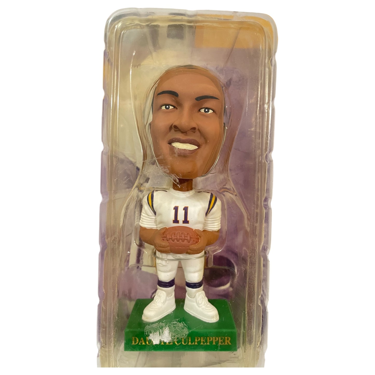 Figurine articulée Bobbin Bobbers Daunte Culpepper Minnesota Vikings NFL Stars 2000 - Scellée dans son emballage d'origine