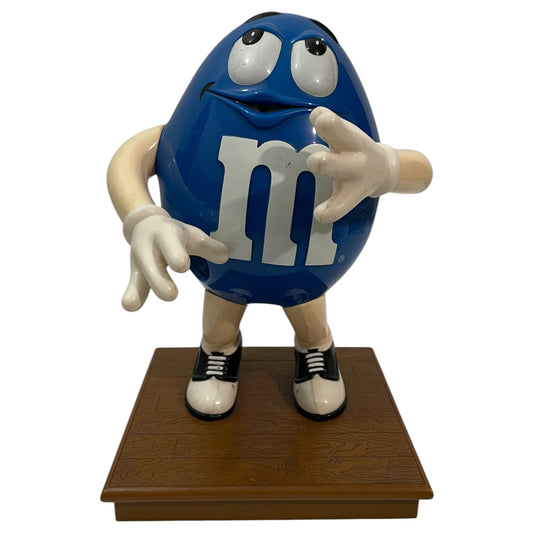 Distributeur de chocolat M&amp;M's Blue Saxophonist | Pas de saxophone | Objet de collection | Marques d'utilisation