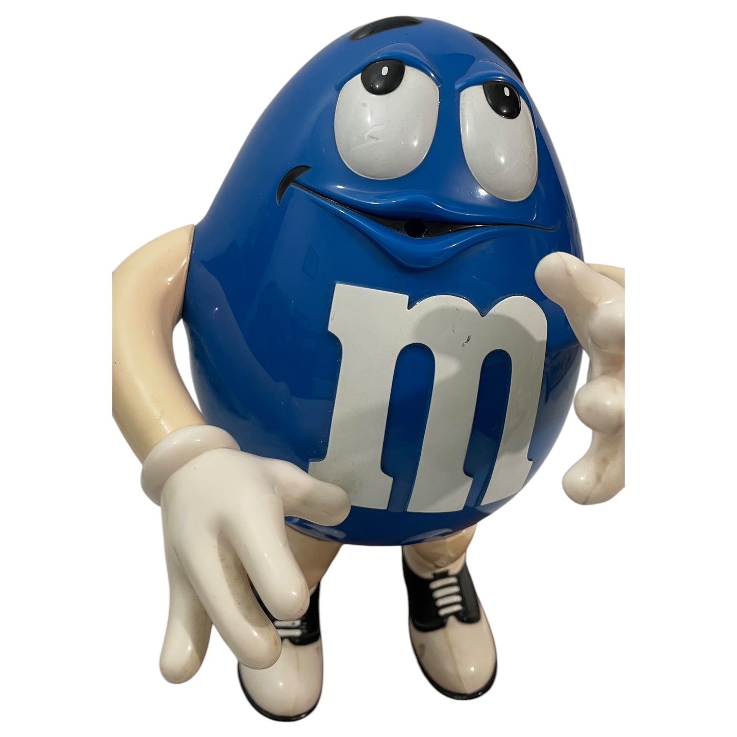 Distributeur de chocolat M&amp;M's Blue Saxophonist | Pas de saxophone | Objet de collection | Marques d'utilisation