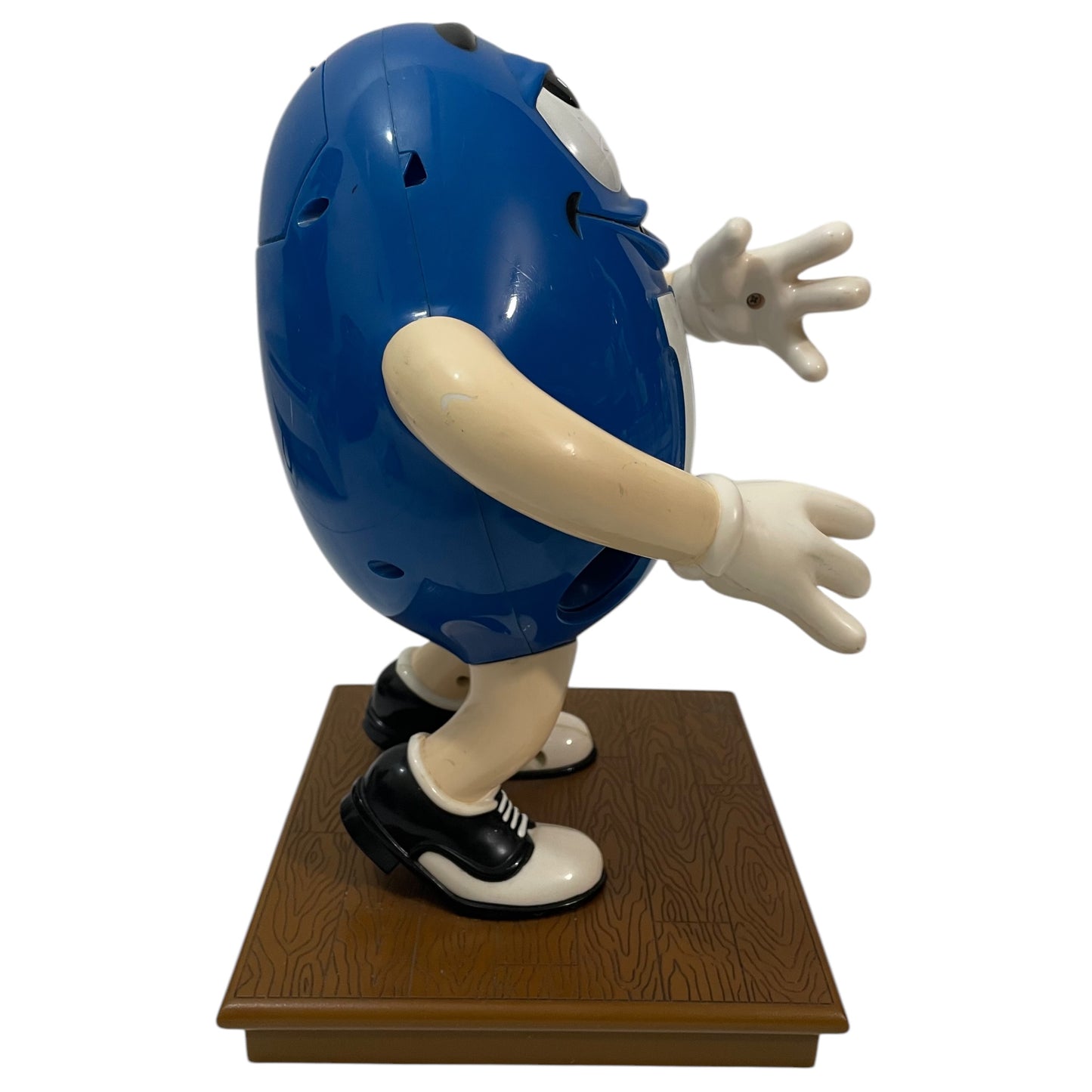 Distributeur de chocolat M&amp;M's Blue Saxophonist | Pas de saxophone | Objet de collection | Marques d'utilisation