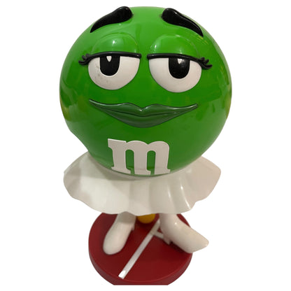 Distributeur de bonbons M&amp;M's verts en forme de joueur de tennis | Édition spéciale | Utilisé | Pas de boîte