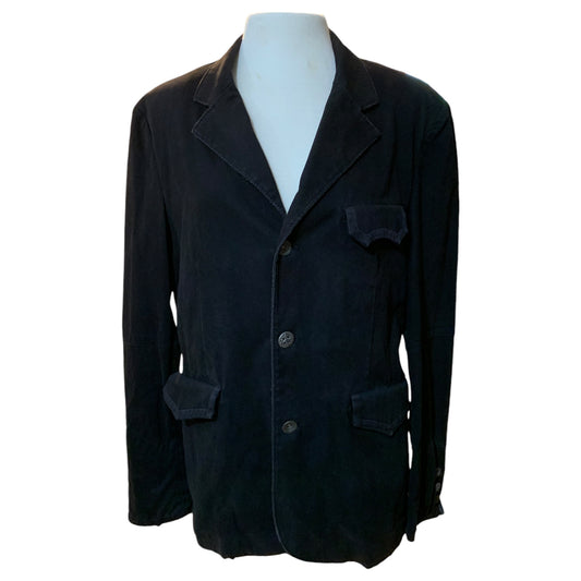 Blazer Jeans Preto Chumbo Vintage - House of Howe (English Country Gentleman) - Madame Surtô Vintage Shop